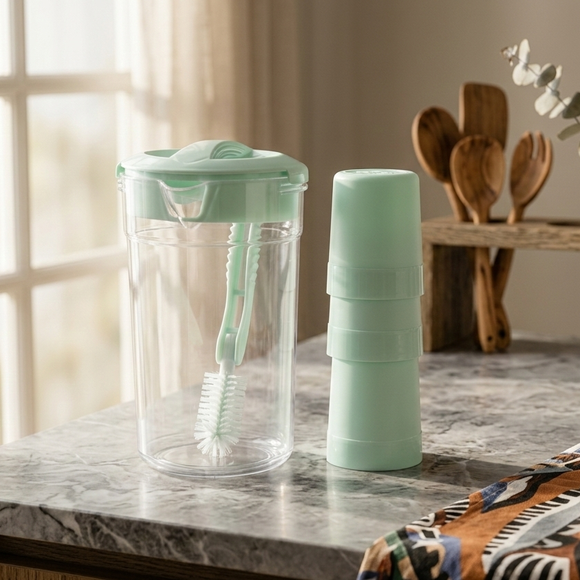 Premium 2.8 Liter Water Jug with 6 Glasses