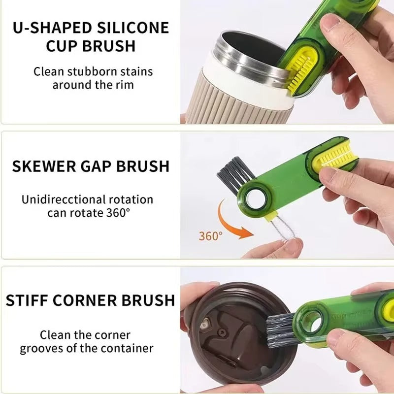 3-in-1 Silicone Cup Brush Set