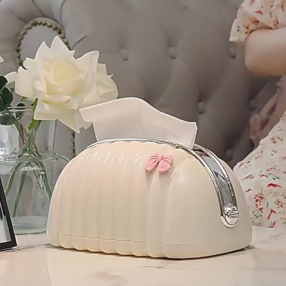 Decorative Shell Tissue Box Case Elegant And Modern
