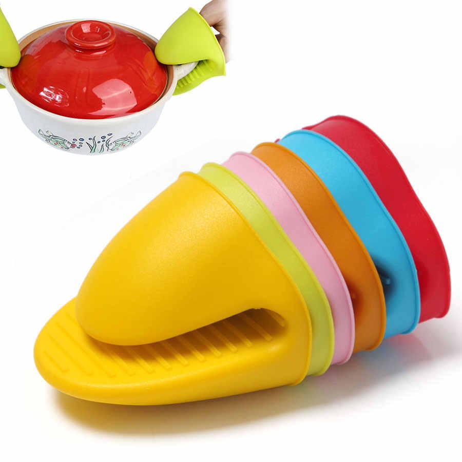 1 Pair Silicone Heat Resistant Glove Clip