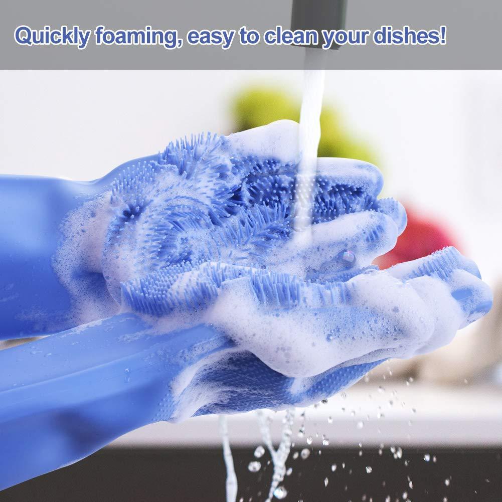 Silicone Dishwashing & Cleaning Pair Gloves