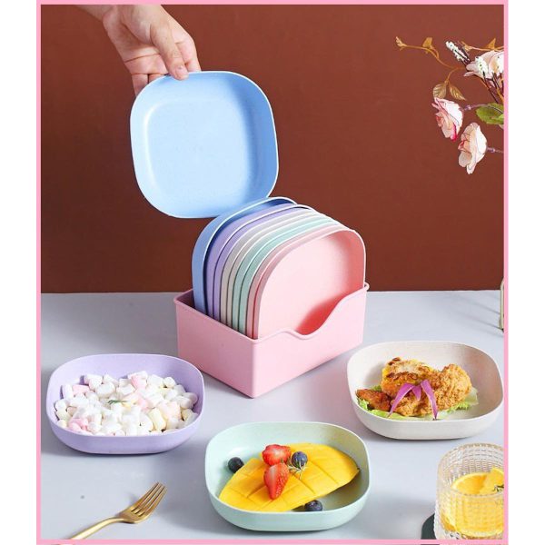 10Pcs Multi-function Eco-Friendly Colored Plastic Bone Dish Household