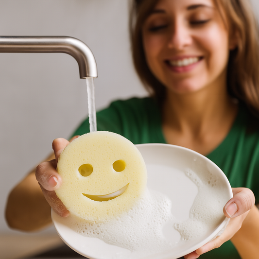 Smiley Face Scrub Sponge – Mr. & Mrs. Scrub
