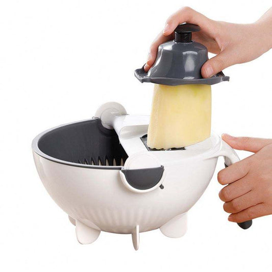 9-in-1 Multifunctional Vegetable Cutter & Colander Bowl