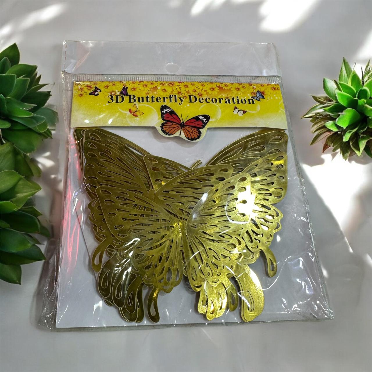 3D Wall Stickers Hollow Butterfly for Kids Rooms