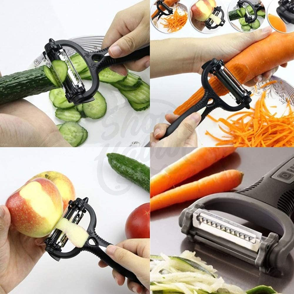 3-in-1 Vegetable Peeler Cyclone Knife – Roto Peeler