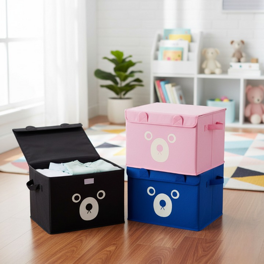 Bear Storage Box For Clothes Designed As