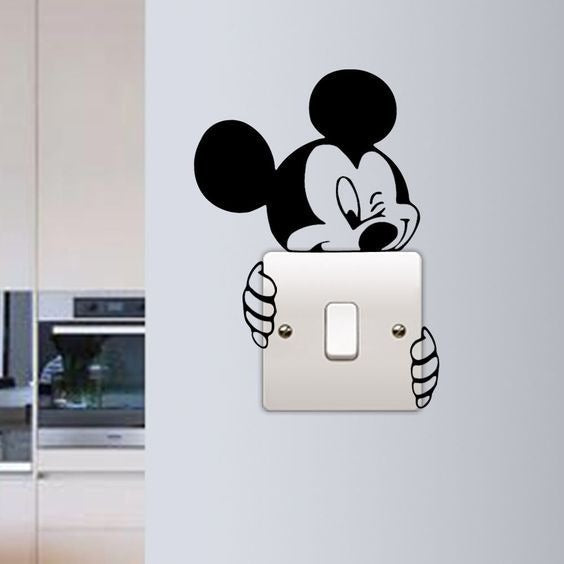 Miki Mouse Shape Wooden Wall Art