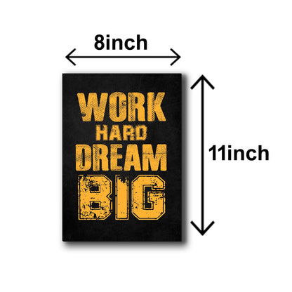 Pack of 6 Motivational quotes sticky wooden canvas