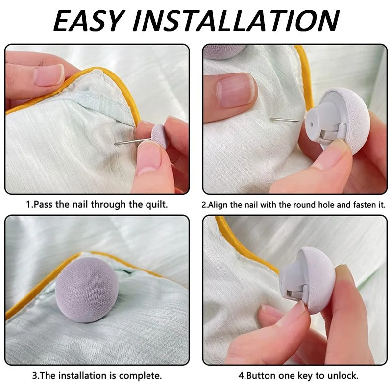 Premium Mushroom-Style Bedsheet Clips