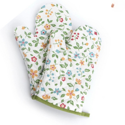 Premium Heat Resistant Oven Mitts 2Pcs Extra Long