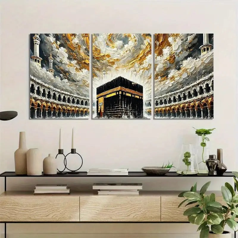 Khana Kaba Wooden Wall Art