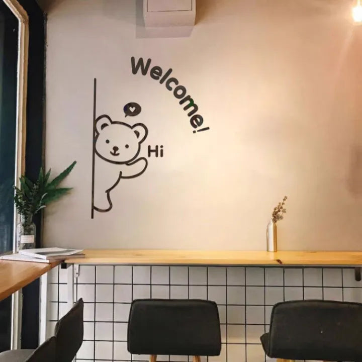 3d wall art with cute teddy bear shaped