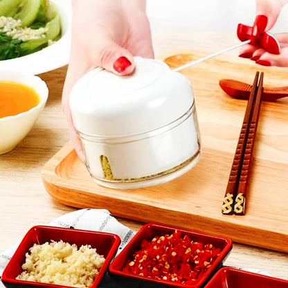 MINI FOOD CHOPPER Powerful Meat Grinder Hand-power Food