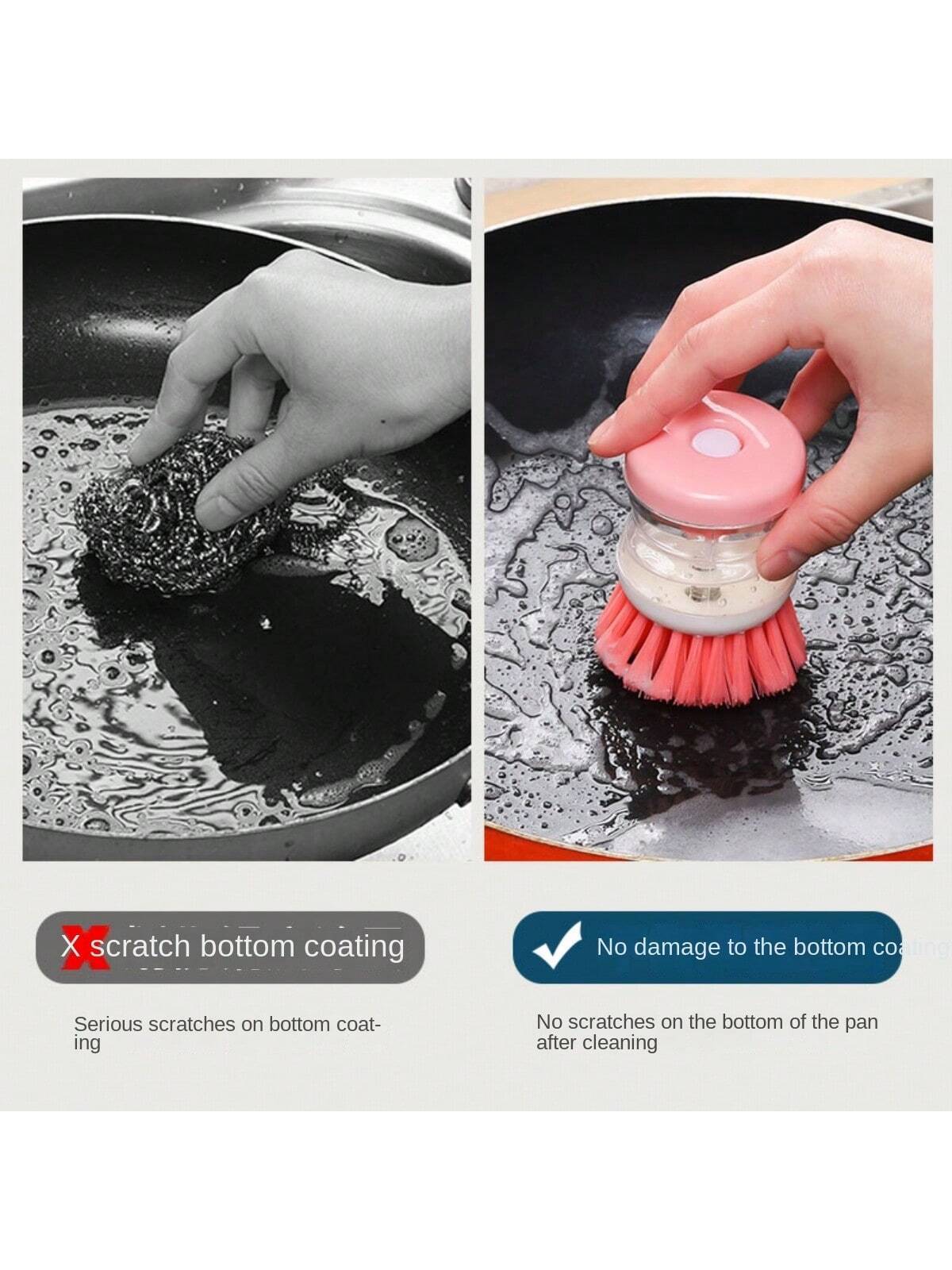Mini Kitchen Liquid Dish Cleaning Brush