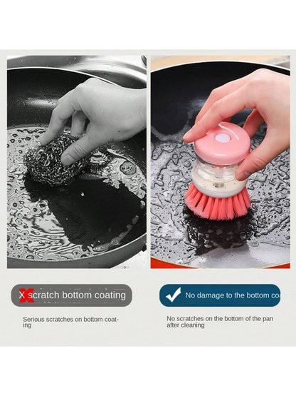 Mini Kitchen Liquid Dish Cleaning Brush