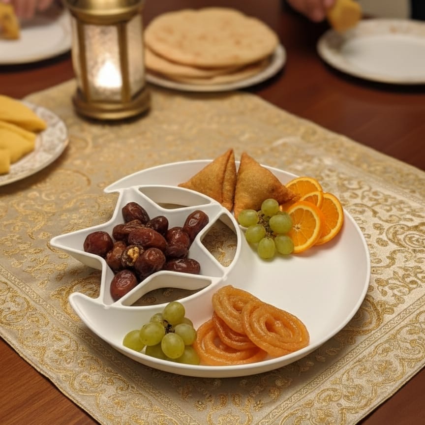 1 PCs Moon Star Serving Plate