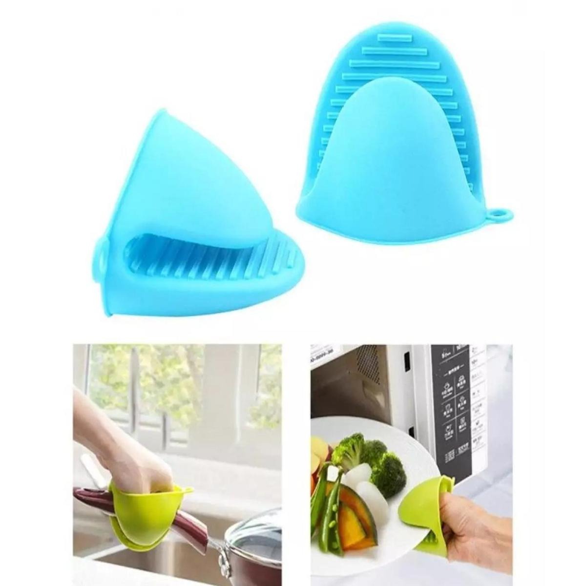 1 Pair Silicone Heat Resistant Glove Clip