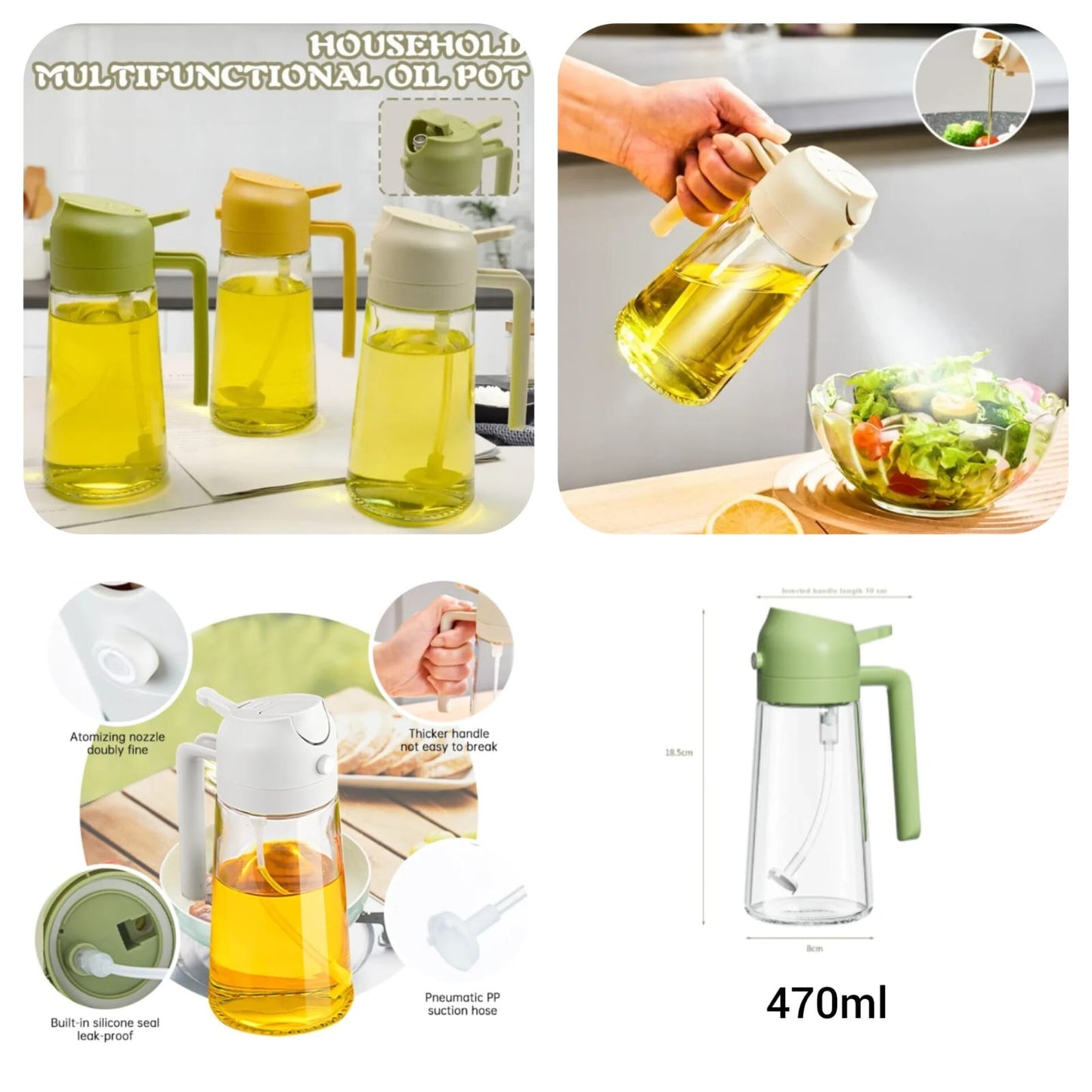 2-in-1 Oil Spray Bottle