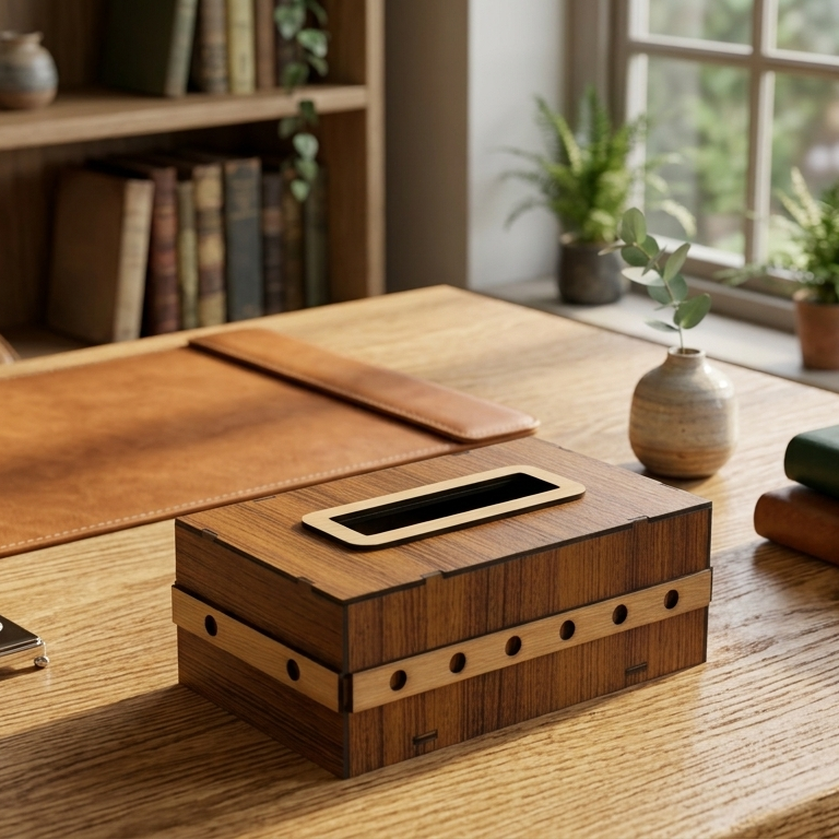 Premium Tissue Box Holder