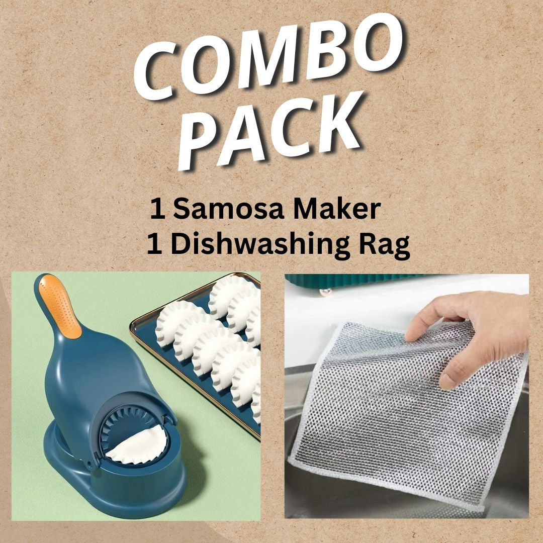 2-in-1 Manual Dumpling Maker & Dough Press Machine