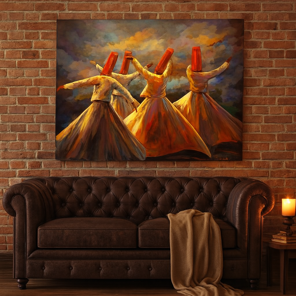 Whirling Dervish Wall Art Painting