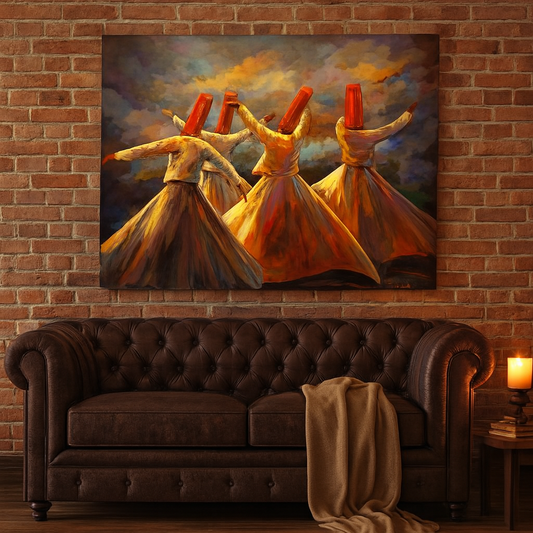 Whirling Dervish Wall Art Painting