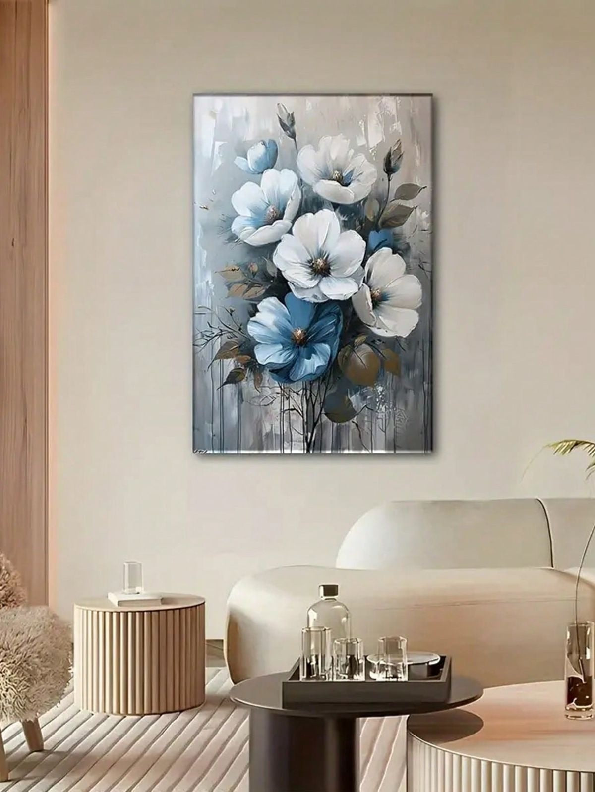 Flowers Design Stickytiles Frame Providing Creative Floral Pattern