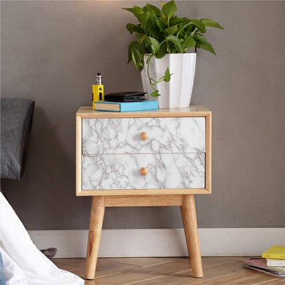 Self Adhesive White Marble Sheet For Kitchen