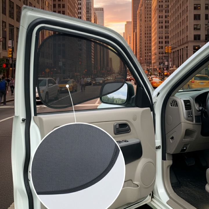 4 Pcs Car Shades Universal Size Sun Protection