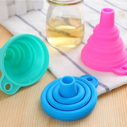 Silicone Oil Funnel, Kitchen Liquid Oil Dispensing Tool