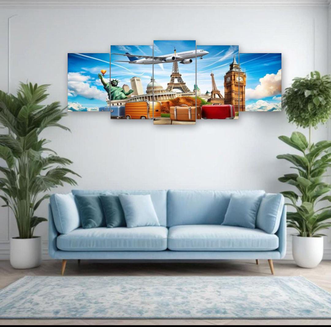 World Travel Landmarks Wall Art