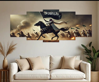 Islamic Warrior Canvas Wall Art – Set