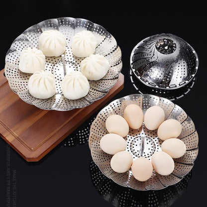 Stainless Steel Folding Vegetable Steamer Basket Stainless Steel