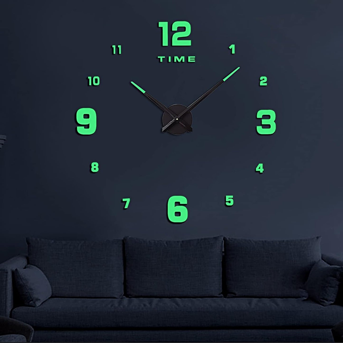 Wooden Numbers Wall Clocks Round Dial only Glow