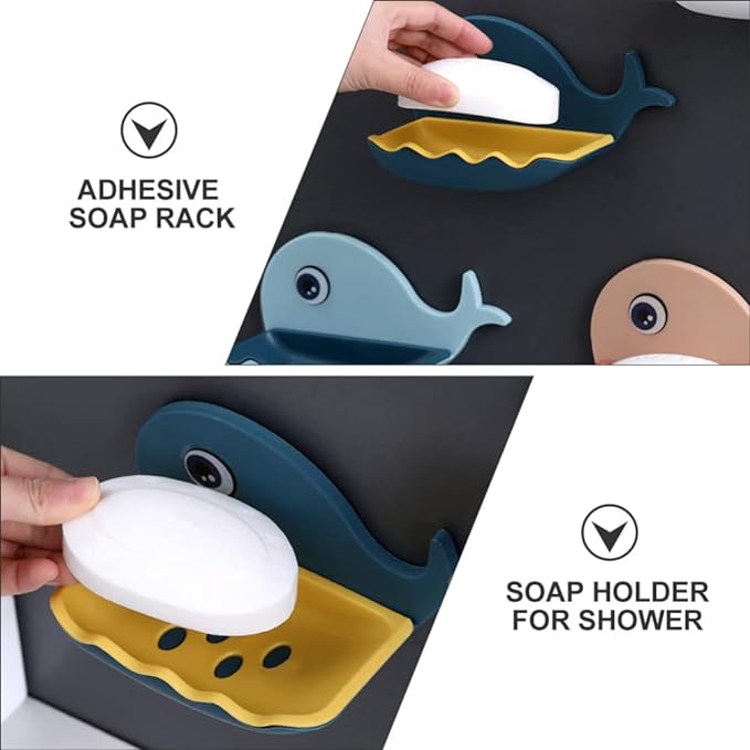 Whale Fish Shaped Soap Holder for Bathroom