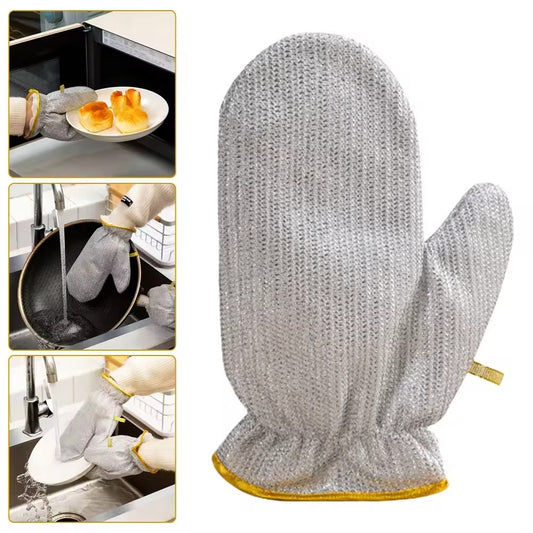 Title: Heavy-Duty Silver Heat-Resistant Oven Mitts