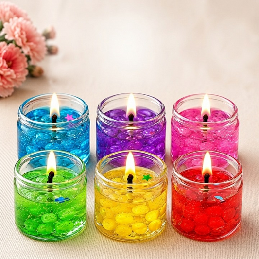 Pack of 6 - Home Decoration Seashell Jell
