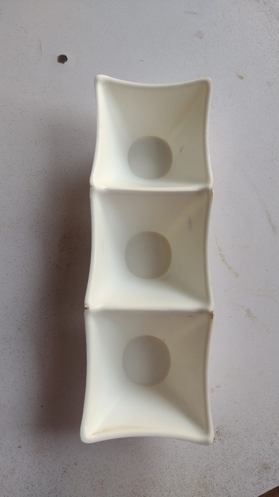 3 Grid Japanese Dip Sauce Tray Plastic Sauce