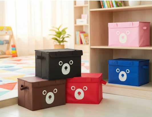 Bear Storage Box For Clothes Designed As