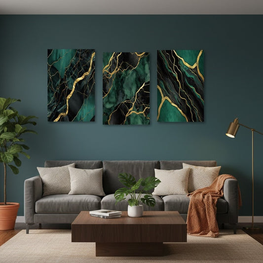 3 Pc Marble Design Phototiles Wall Art Set