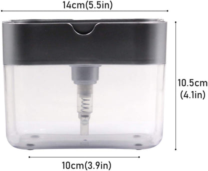 2-in-1 Multi-function Dishwashing Liquid Box Soap Pump Dispenser