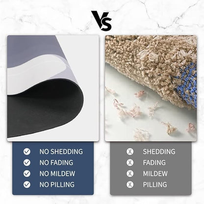 Nonslip Soft Rubber Bath Mat for Bathtub