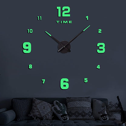 Wooden Numbers Wall Clocks Round Dial only Glow