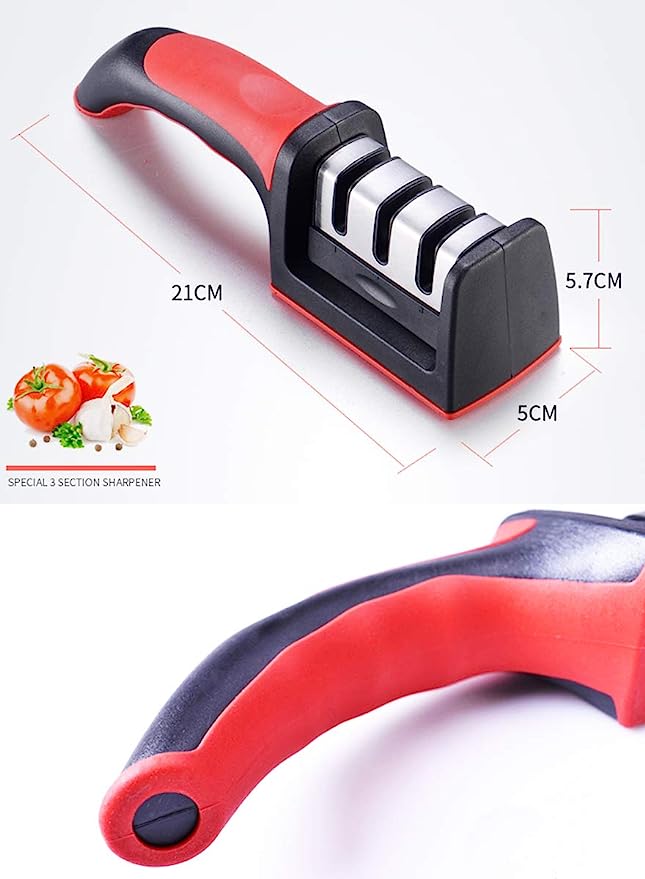 3-in-1 Knife Sharpener With Fruit And Meat Knife