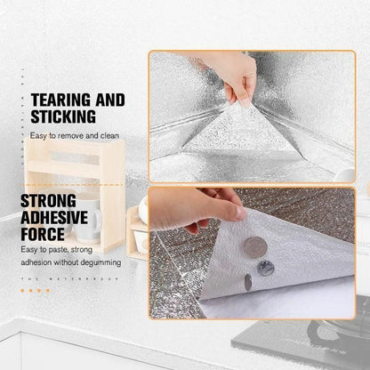Silver Foil Kitchen Waterproof & Oil Proof Self-Adhesive