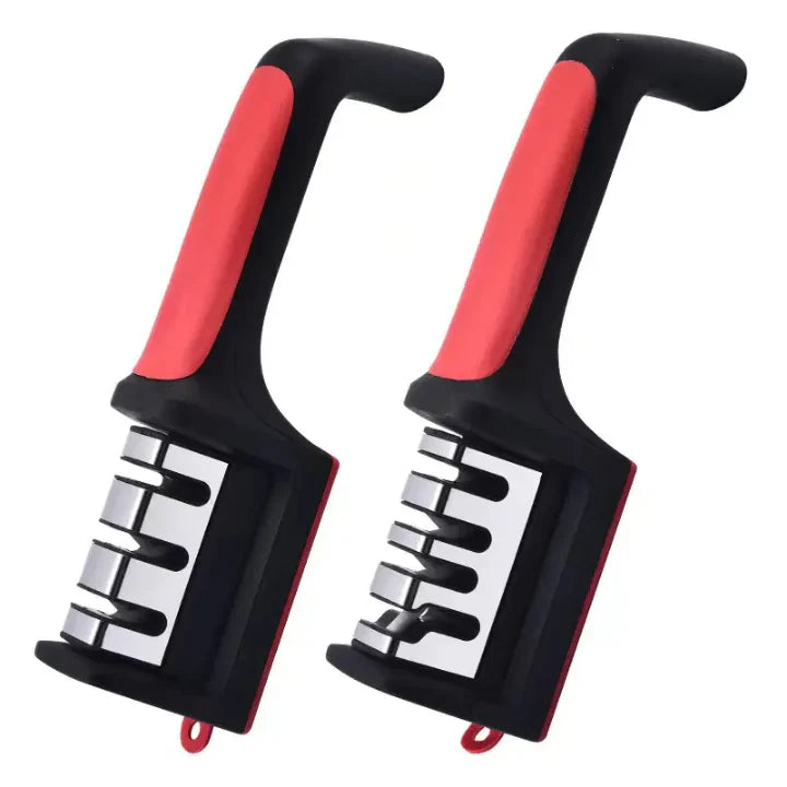 3-In-1 Diamond Coated Knife Sharpener Set with Ceramic