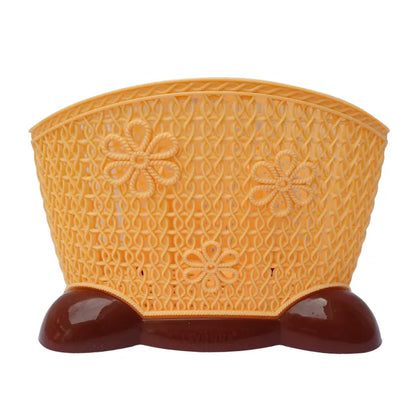 3-Compartment Dinnerware & Cutlery Organizer Basket