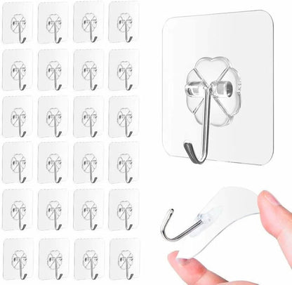 Transparent Self-Adhesive Wall Hooks Sticker