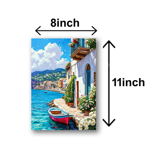 Set of 5 italian mediterranean vintage homes aesthetic